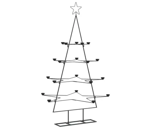 Metalinė Kalėdų Eglutė, Juodos Spalvos, 140 Cm