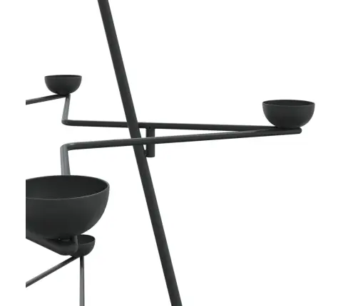 Metalinė Kalėdų Eglutė, Juodos Spalvos, 140 Cm