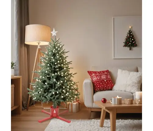 Jõulukuuse Alus, Punane, 61X61X15,5 Cm