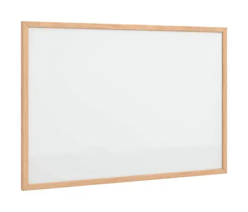 Magnetiline Valge Tahvel Täispuidust Raamiga 60 X 40 Cm