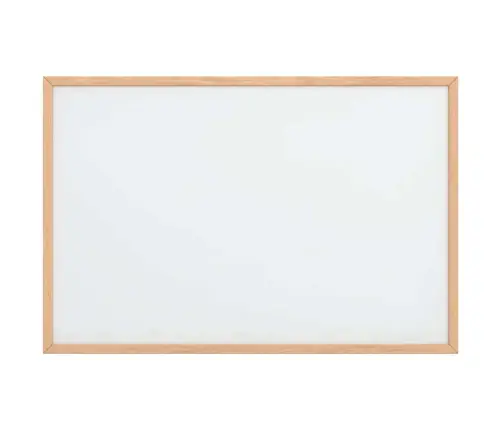 Magnetiline Valge Tahvel Täispuidust Raamiga 60 X 40 Cm