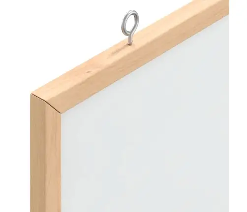 Magnetiline Valge Tahvel Täispuidust Raamiga 60 X 40 Cm