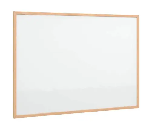Magnetiline Valge Tahvel Täispuidust Raamiga 80 X 55 Cm