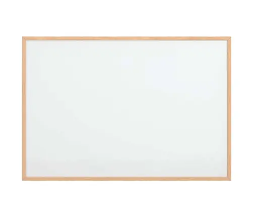 Magnetiline Valge Tahvel Täispuidust Raamiga 80 X 55 Cm
