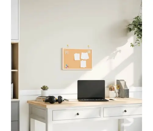 Korkplaat Täismännipuidust Raamiga, 40X30 Cm