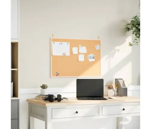 Korktahvel Täispuidust Raamiga 80 X 55 Cm