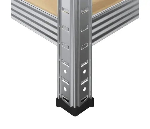 4-Kihilised Riiulid 2 Tk Hõbedane, Teras Ja Tehispuit