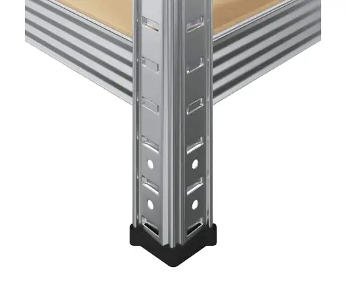 5-Līmeņu Plaukts, Sudraba Krāsas Tērauds, Inženierijas Koks Vidaxl