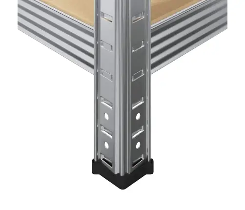 5-Kihilised Riiulid 2 Tk Hõbedane, Teras Ja Tehispuit