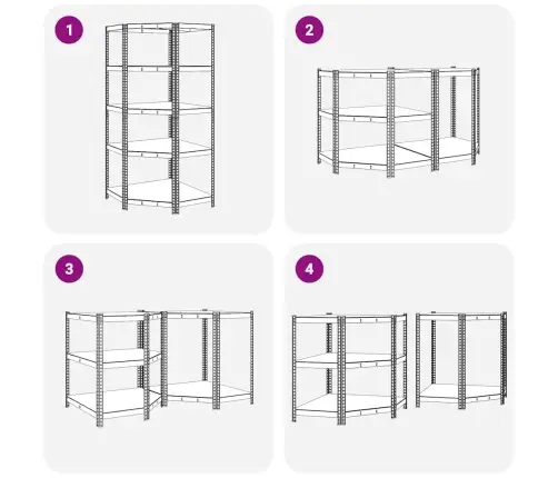 5-Līmeņu Plaukts, Antracītpelēks Tērauds, Inženierijas Koks Vidaxl