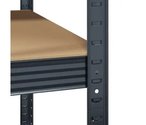 5-Līmeņu Plaukts, Antracītpelēks Tērauds, Inženierijas Koks Vidaxl