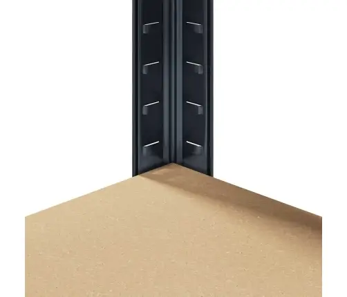 5-Līmeņu Plaukts, Antracītpelēks Tērauds, Inženierijas Koks Vidaxl