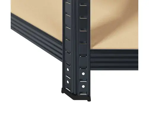 5-Līmeņu Plaukts, Antracītpelēks Tērauds, Inženierijas Koks Vidaxl