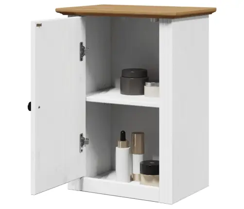 Vannitoa Seinakapp Bodo Valge Ja Pruun 44X30X60 Cm