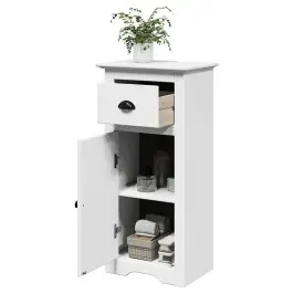 Vannas Skapis "Bodo" Balts 44X30X90 Cm Vidaxl
