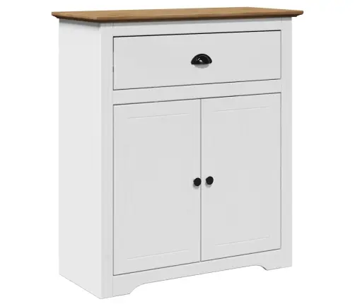 Priekšnama Skapis, Bodo, Balts Un Brūns, 80X35X90 Cm Vidaxl