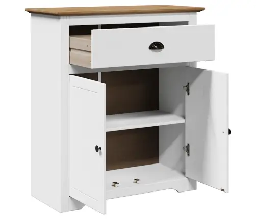 Priekšnama Skapis, Bodo, Balts Un Brūns, 80X35X90 Cm Vidaxl