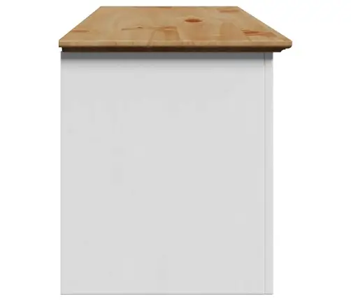Priekšnama Sols, Bodo, Balts Un Brūns, 114X40X45 Cm Vidaxl
