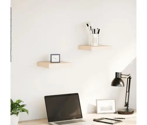 Sienas Plaukti, 2 Gab., 23X23,5X4 Cm, Inženierijas Koks Vidaxl