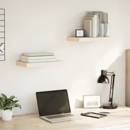 Sienas Plaukti, 2 Gab., 40X23,5X4 Cm, Inženierijas Koks Vidaxl