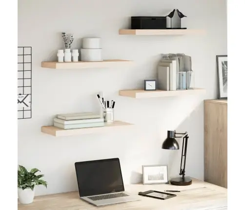 Seinariiulid 4 Tk 60X23,5X4 Cm Tehispuit Seinariiulid 4 Tk 60X23,5X4 Cm Tehispuit