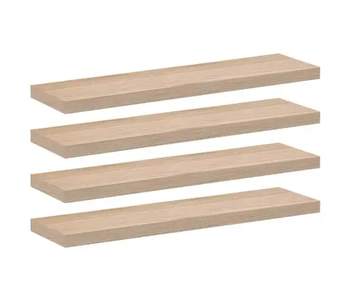 Seinariiulid 4 Tk 90X23,5X4 Cm Tehispuit Seinariiulid 4 Tk 90X23,5X4 Cm Tehispuit