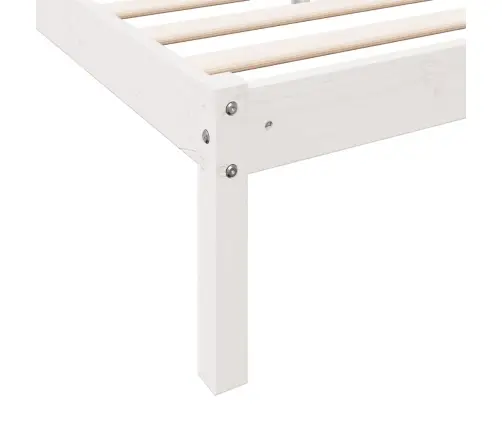 Lovos Rėmas Be Čiužinio, Baltas, 80X210cm Pušis, Itin Ilgas