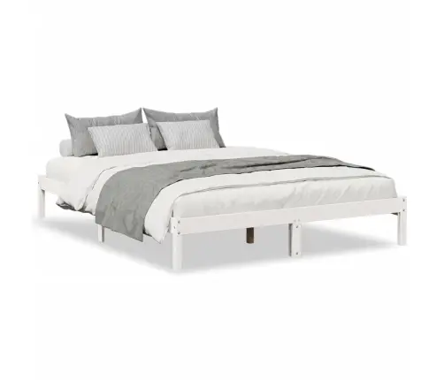 Voodiraam Ilma Madratsita, Valge, 160 X 210 cm Männipuit