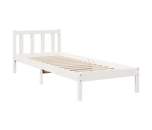 Lovos Rėmas Be Čiužinio, Baltas, 100X210cm Pušis, Itin Ilgas