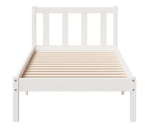 Lovos Rėmas Be Čiužinio, Baltas, 100X210cm Pušis, Itin Ilgas