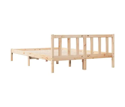 Gulta Bez Matrača, Īpaši Gara, 140X210 Cm, Priedes Koks Vidaxl