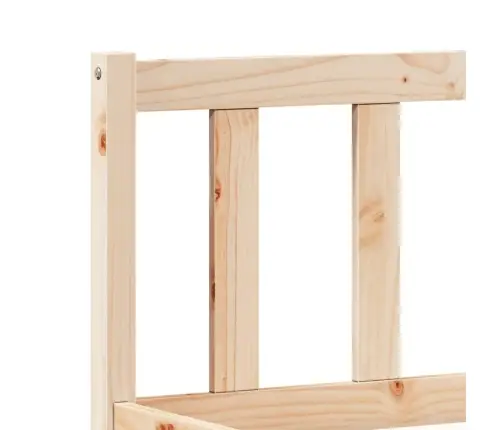 Gulta Bez Matrača, Īpaši Gara, 140X210 Cm, Priedes Koks Vidaxl