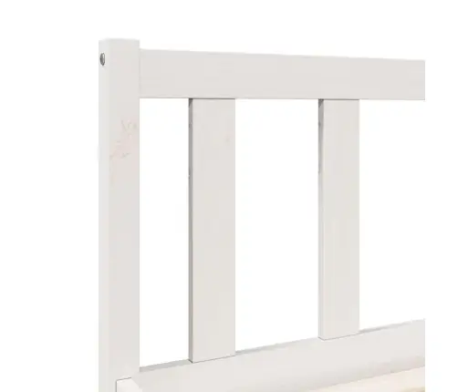 Voodiraam Ilma Madratsita, Valge, 100X220 cm Männipuit