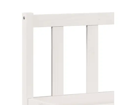 Lovos Rėmas Be Čiužinio, Baltas, 200X220cm Pušis, Itin Ilgas