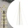 Led Kalėdų Eglutė Su Smaigaliais 1534 Led Šiltai Balta 500 Cm