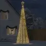 Led Kalėdų Eglutė Su Smaigaliais 1534 Led Šiltai Balta 500 Cm