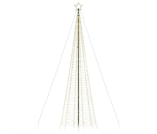 Led Kalėdų Eglutė Su Smaigaliais 1534 Led Šiltai Balta 500 Cm