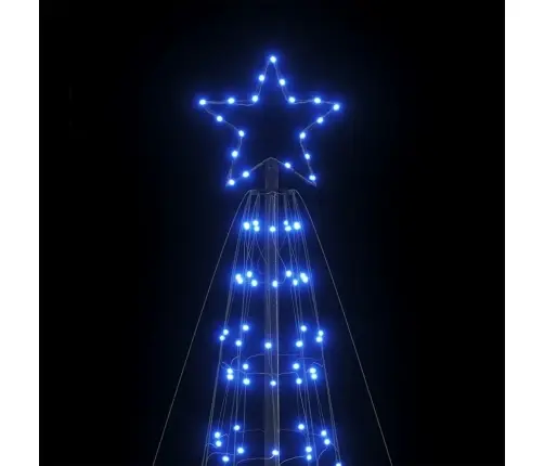 Led Ziemassvētku Eglīte Ar Tapas 1534 Led Zila 500 Cm Vidaxl