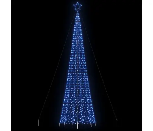 Led Ziemassvētku Eglīte Ar Tapas 1534 Led Zila 500 Cm Vidaxl