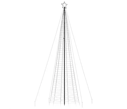 Led Ziemassvētku Eglīte Ar Tapas 1534 Led Krāsains 500 Cm Vidaxl