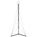 Led Ziemassvētku Eglīte 363 Led Auksti Balts 182 Cm Vidaxl