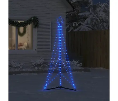 Led Kalėdų Eglutė 363 Led Mėlyna 182 Cm