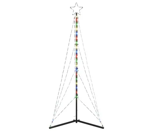 Led Kalėdų Eglutė 363 Led Spalvingi 182 Cm