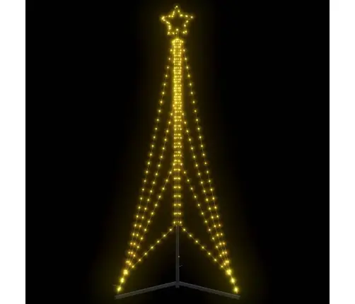 Led Ziemassvētku Eglīte 483 Led Silti Balta 240 Cm Vidaxl
