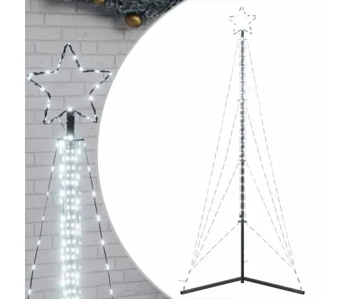 Led Ziemassvētku Eglīte 483 Led Auksti Balts 240 Cm Vidaxl Led Ziemassvētku Eglīte 483 Led Auksti Balts 240 Cm Vidaxl