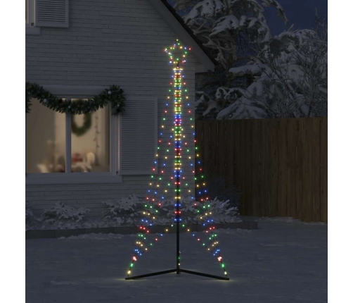 Led Ziemassvētku Eglīte 483 Led Krāsains 240 Cm Vidaxl