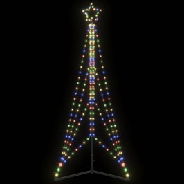 Led Ziemassvētku Eglīte 483 Led Krāsains 240 Cm Vidaxl