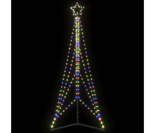 Led Ziemassvētku Eglīte 483 Led Krāsains 240 Cm Vidaxl
