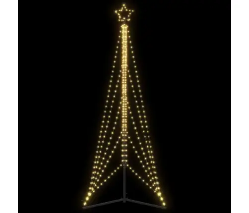 Led Ziemassvētku Eglīte 525 Led Silti Balta 302 Cm Vidaxl
