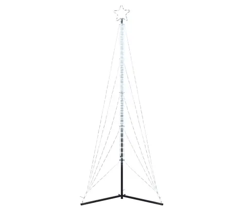 Led Kalėdų Eglutė 525 Led Šalta Balta 302 Cm